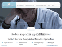 Tablet Screenshot of physicianlitigationstress.org